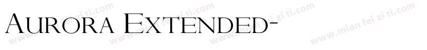 Aurora Extended字体转换